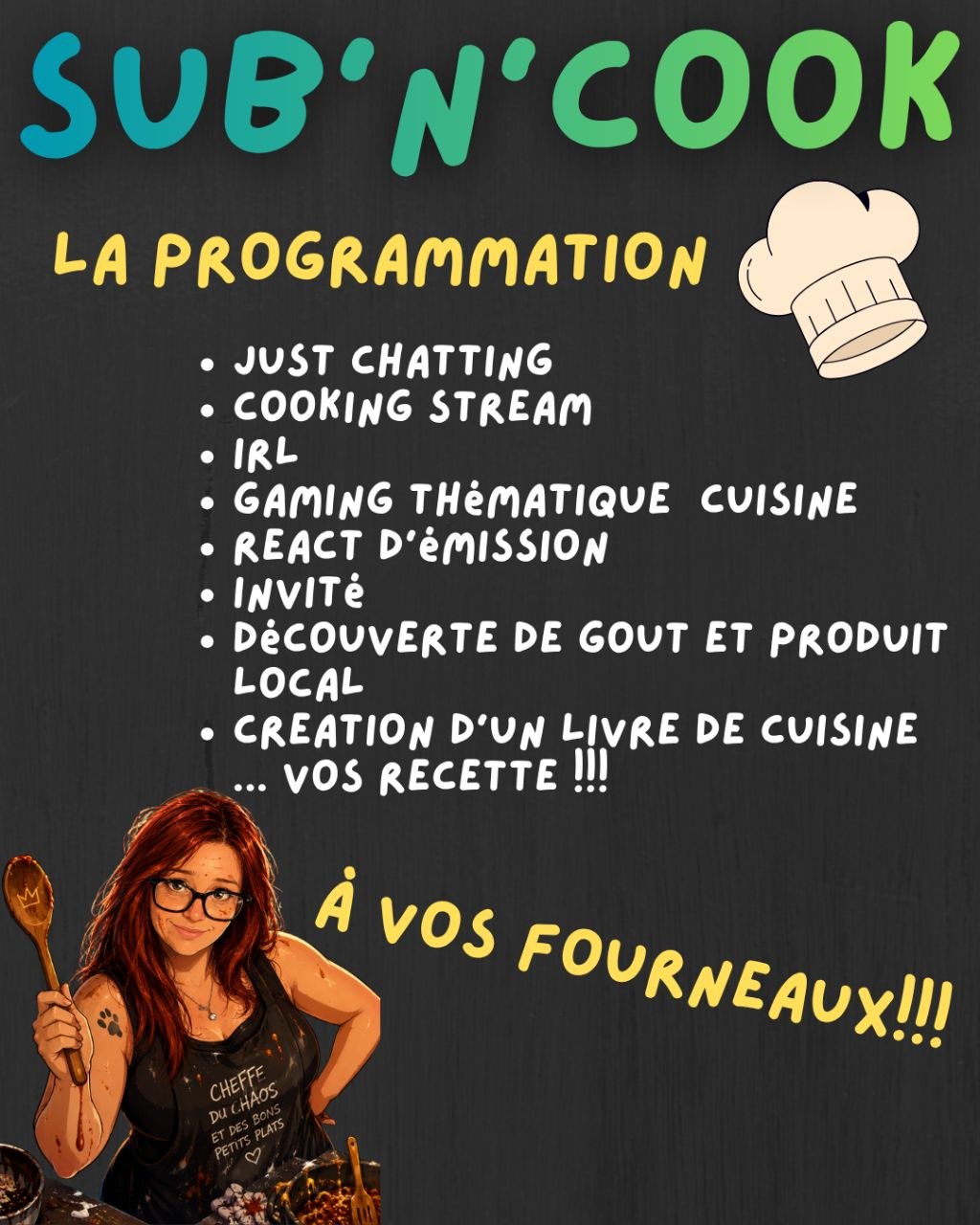 Affiche de présentation Sub' N' Cook